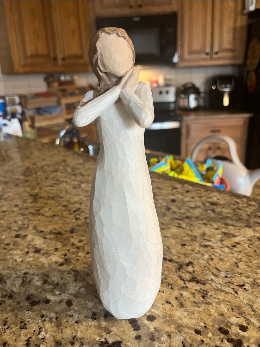 {Willow Tree} Cream Prayerful Figure - Serene Handcrafted Sculpture Joy